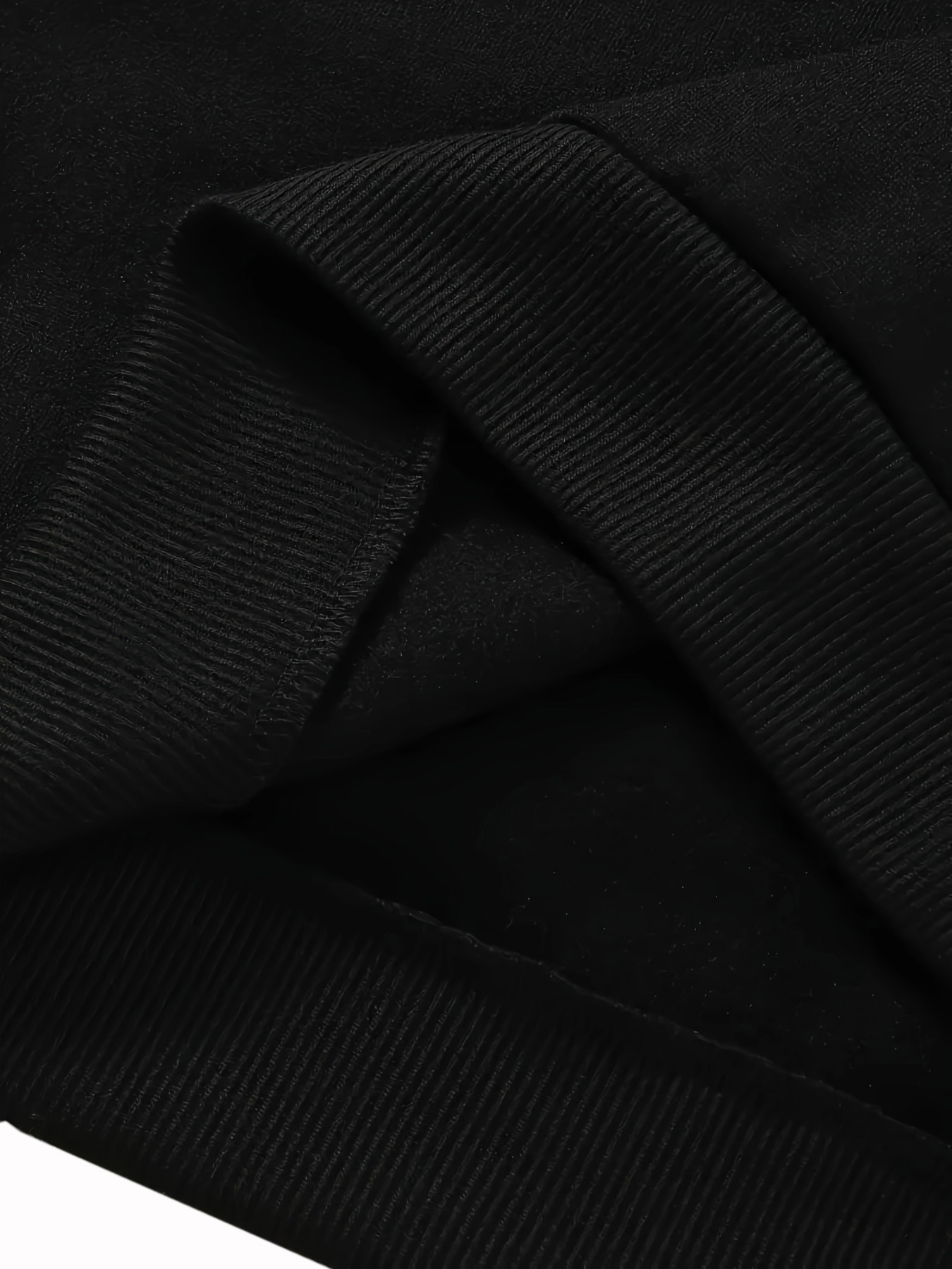 women's or men's stylish black crew neck sweatshirt, machine washable, perfect choice for autumn and winter