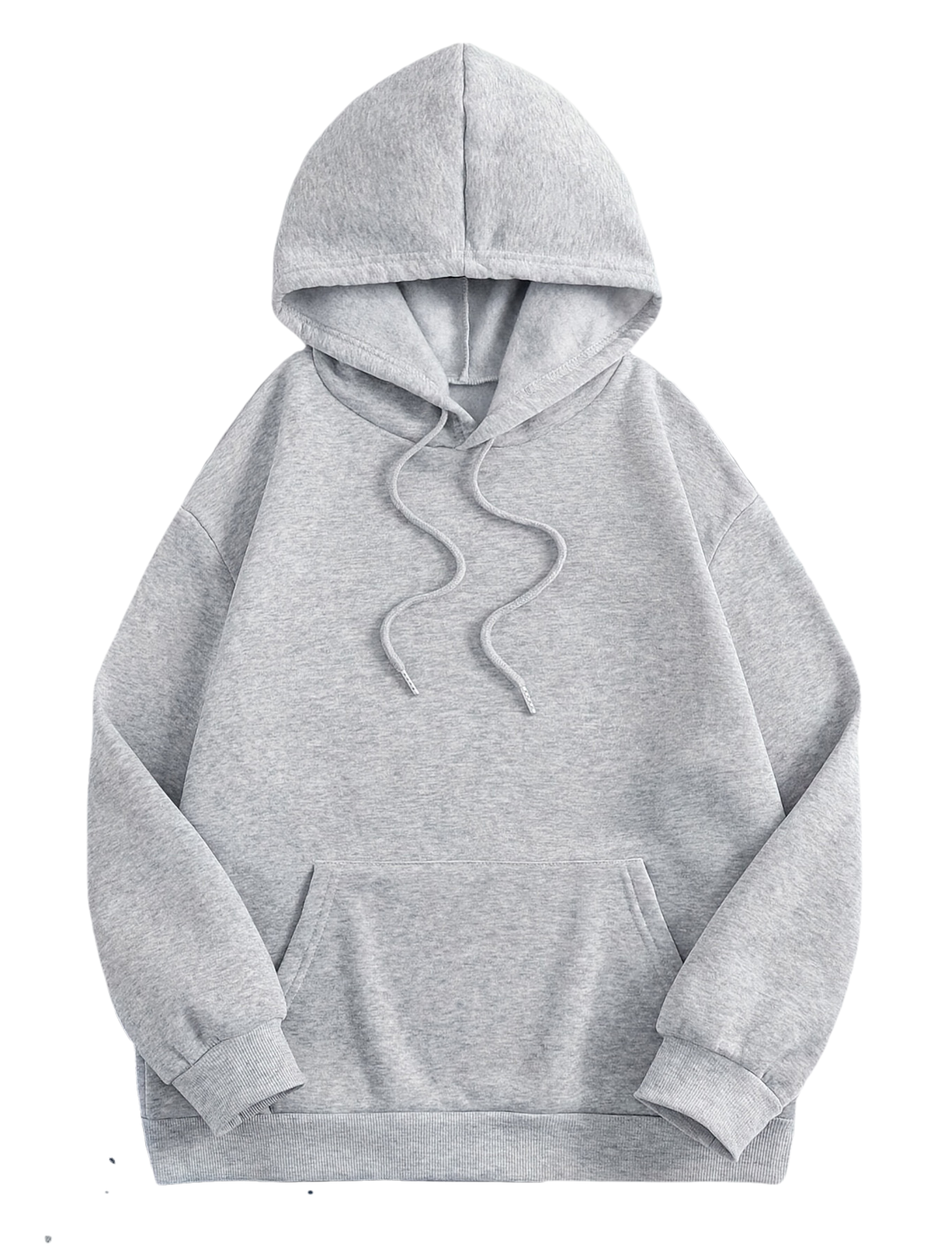 women's casual hoodie, grey long-sleeved pullover, suitable for autumn and winter men