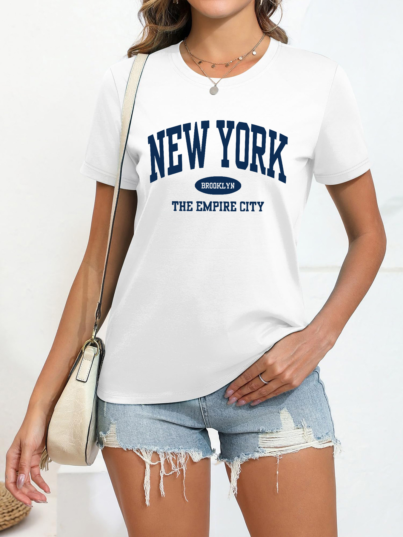 Women's NEW YORK Graphic T-Shirt - Soft, Short Sleeve, Crew Neck, Casual Summer & Spring Top, Machine Washable