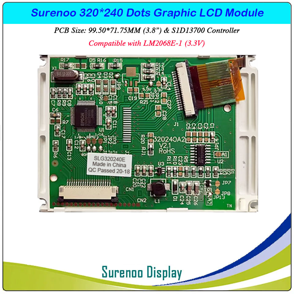 SLG320240E Outline=99.50X71.75MM LM2068E LM2068S 3.8