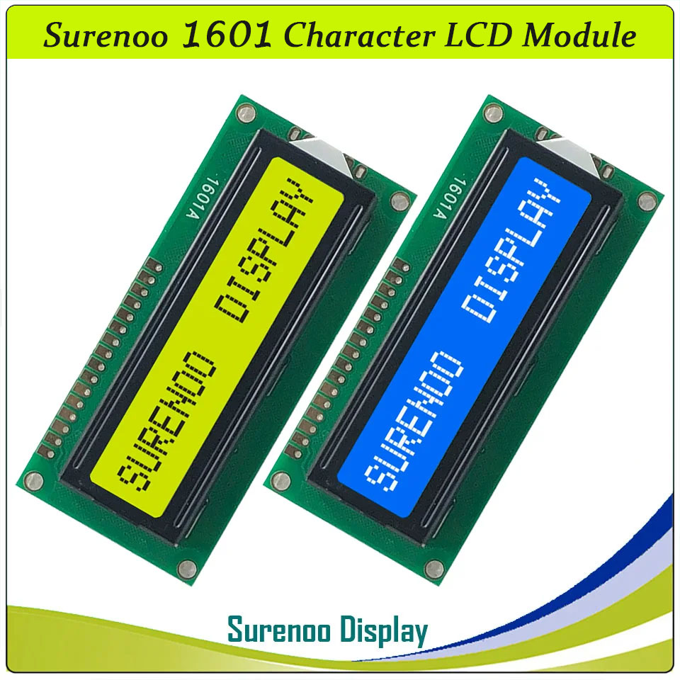 Surenoo Character LCD Module >> 1601 Characters