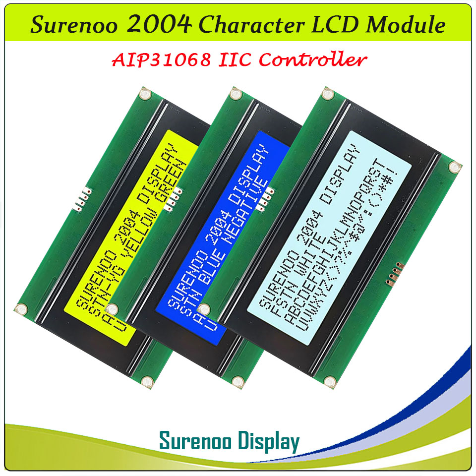 Surenoo IIC Display >> Integrated Serial IIC (AIP31068)
