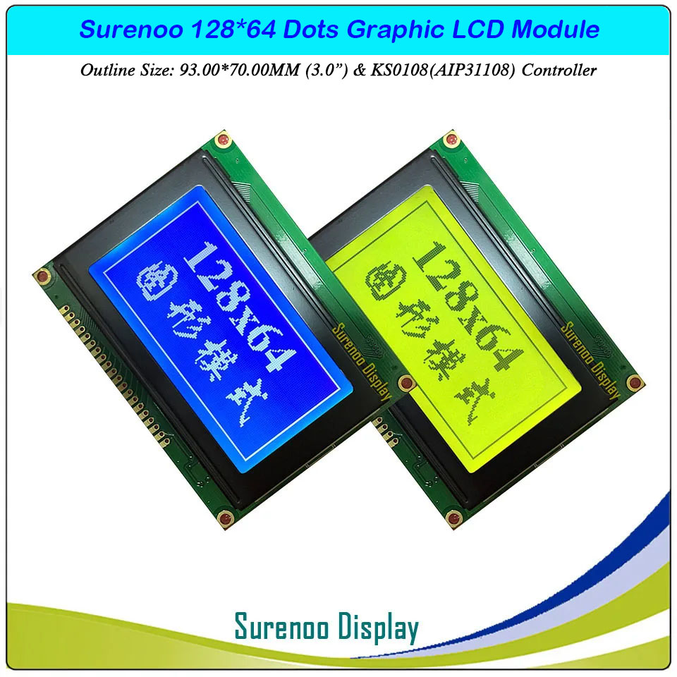 SLG12864A Outline=93.00X70.00MM 3.0