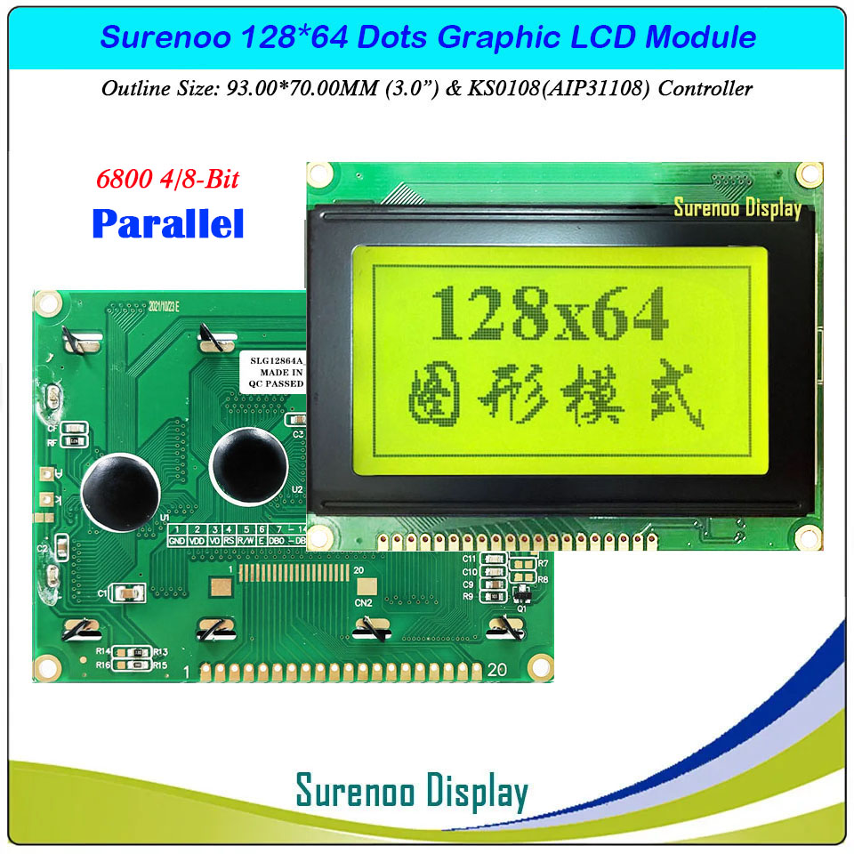 SLG12864A Outline=93.00X70.00MM 3.0