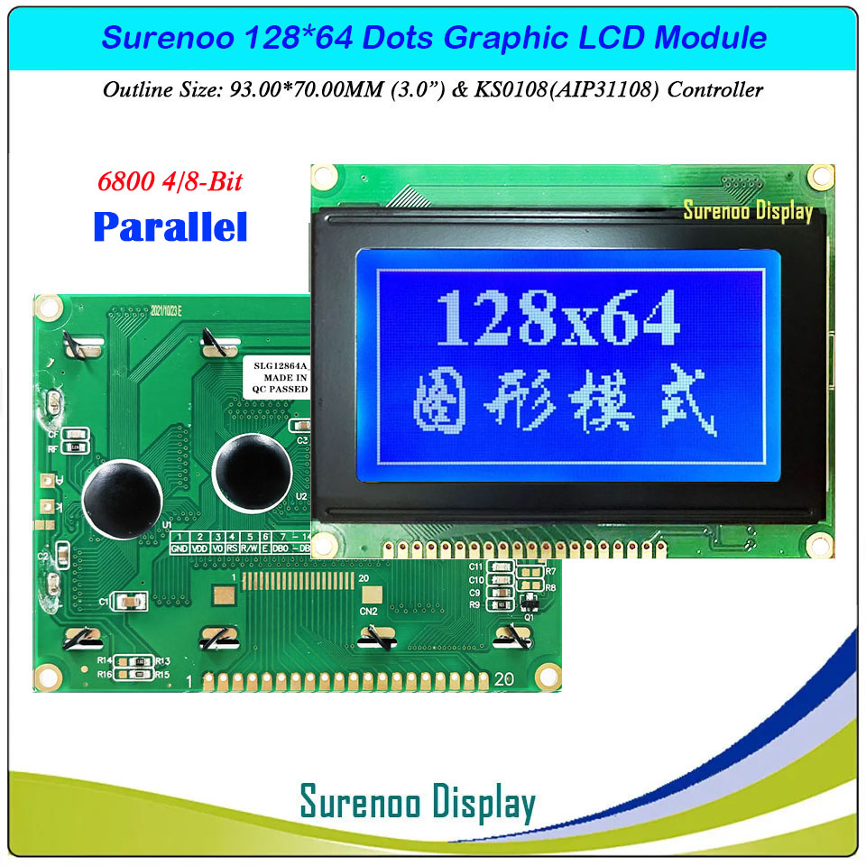 SLG12864A Outline=93.00X70.00MM 3.0