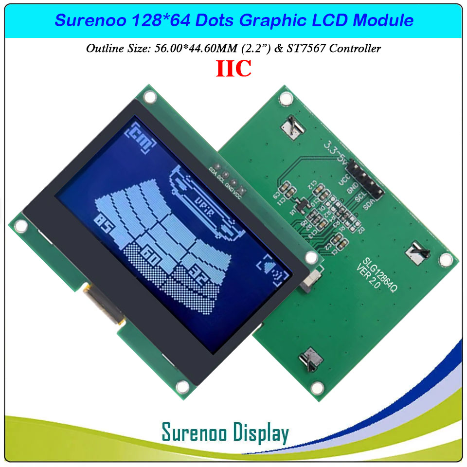 SLG12864Q Outline=56.00X44.60MM 2.2