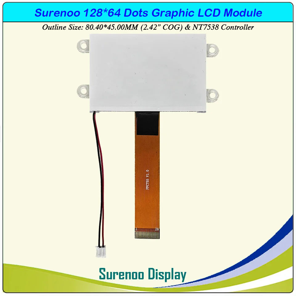 SLG12864P Outline=80.40X45.00MM 2.42