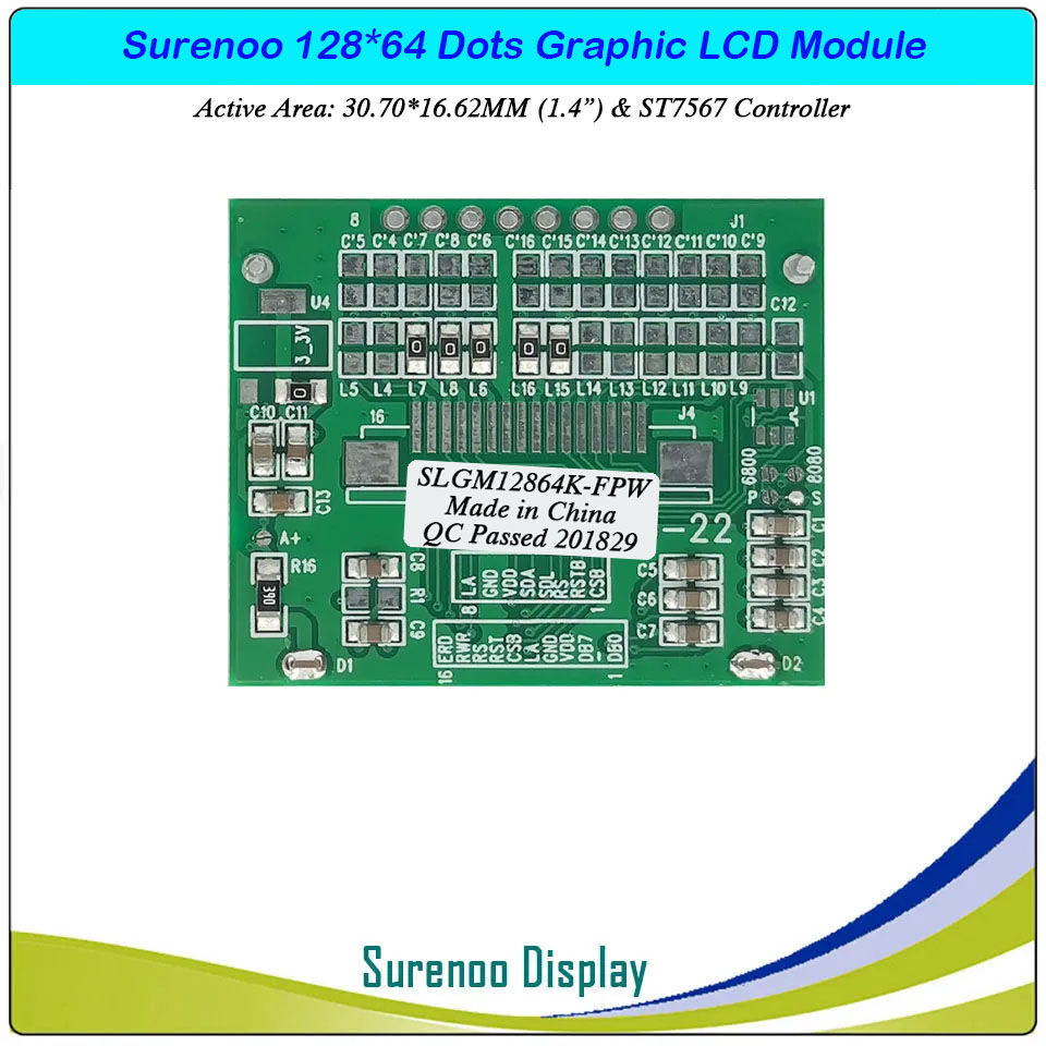 SLG12864K Outline=40.00X34.50MM 1.4