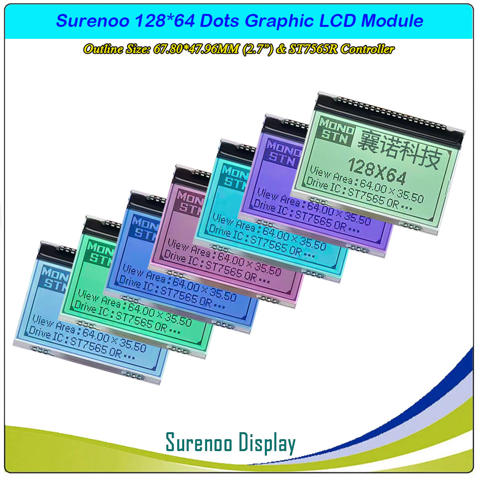 SLG12864R Outline=67.80X47.96MM 2.7