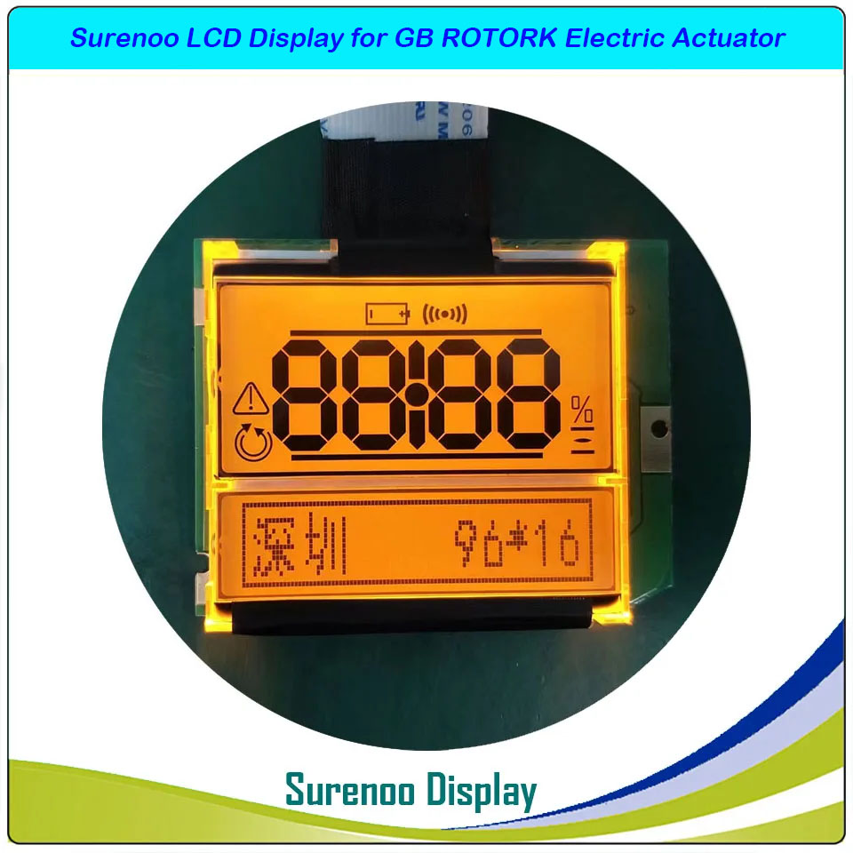Surenoo Brand New Graphic LCD Module Display Screen Monitor Panel Dual-Display H48140-01 111-3119-0592 Replacement Repair Replace for GB ROTORK Electric Actuator