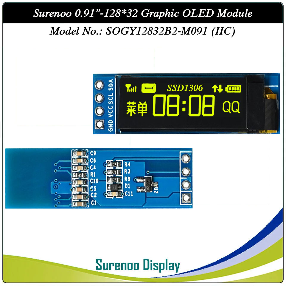 Surenoo Graphic OLED Module 0.91