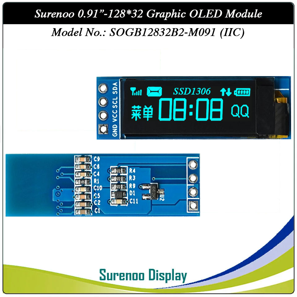 Surenoo Graphic OLED Module 0.91