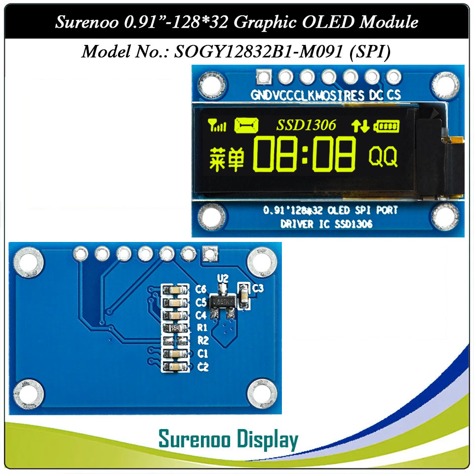 Surenoo Graphic OLED Module 0.91