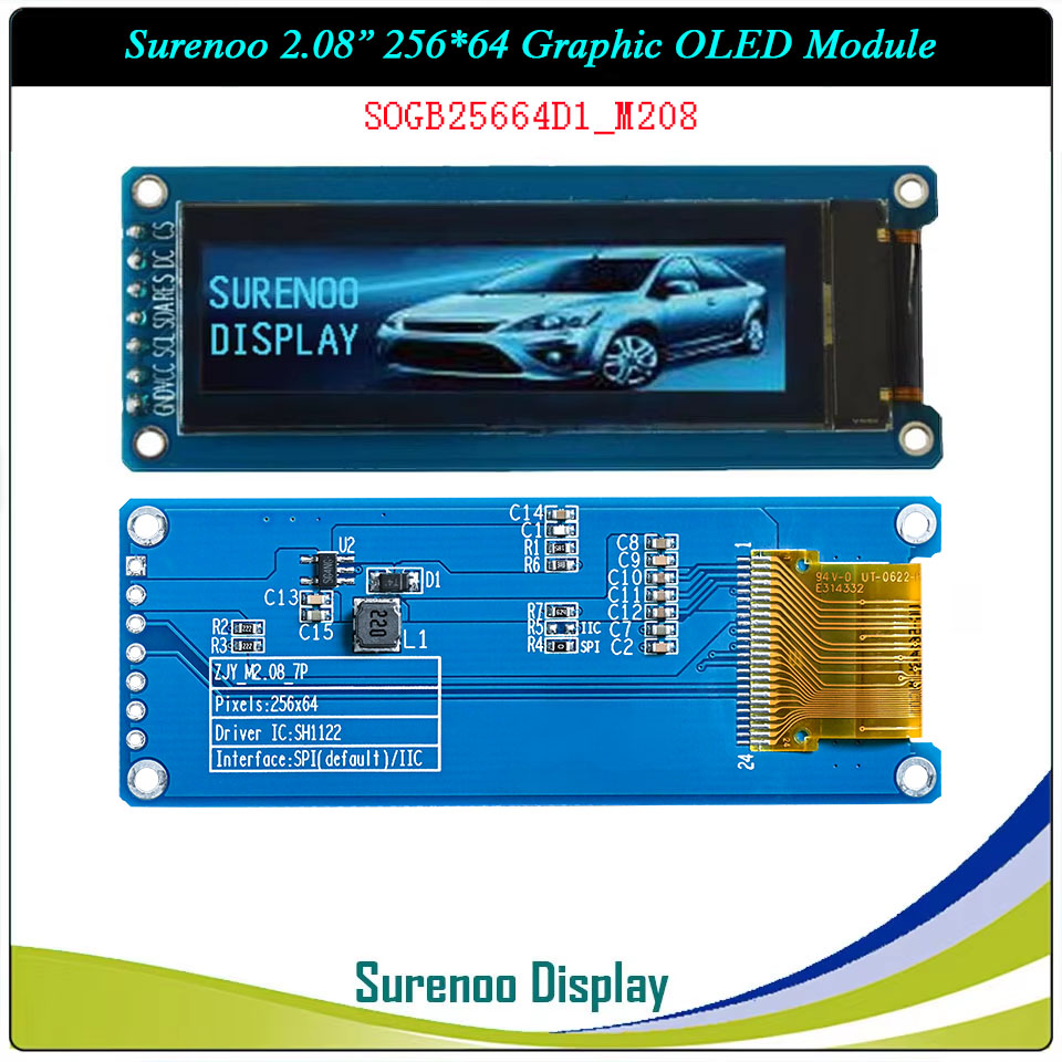 Surenoo Graphic OLED Module 2.08