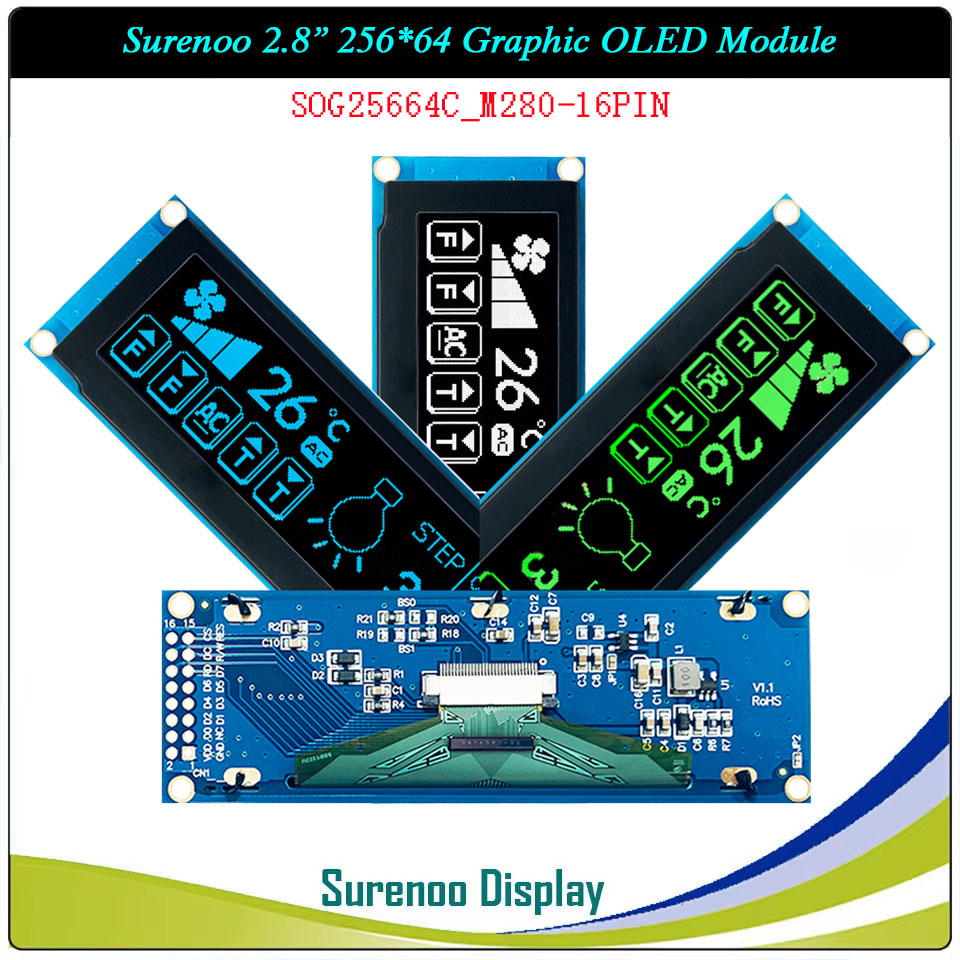 Surenoo Graphic OLED Module 2.8