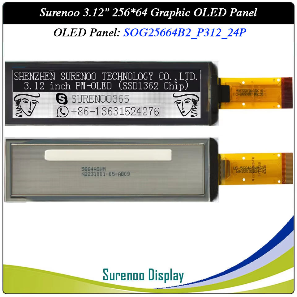 Surenoo Graphic OLED Module 3.12