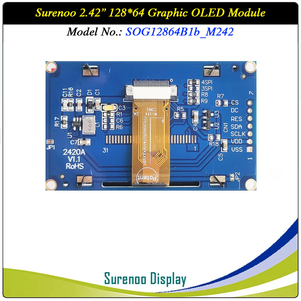 Surenoo Graphic OLED Module 2.42