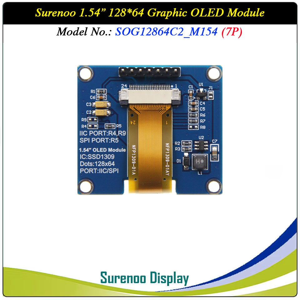 Surenoo Graphic OLED Module 1.54