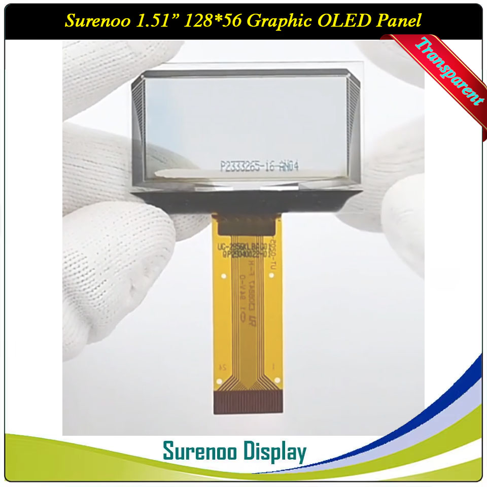 Surenoo Transparent Graphic OLED Panel 1.51