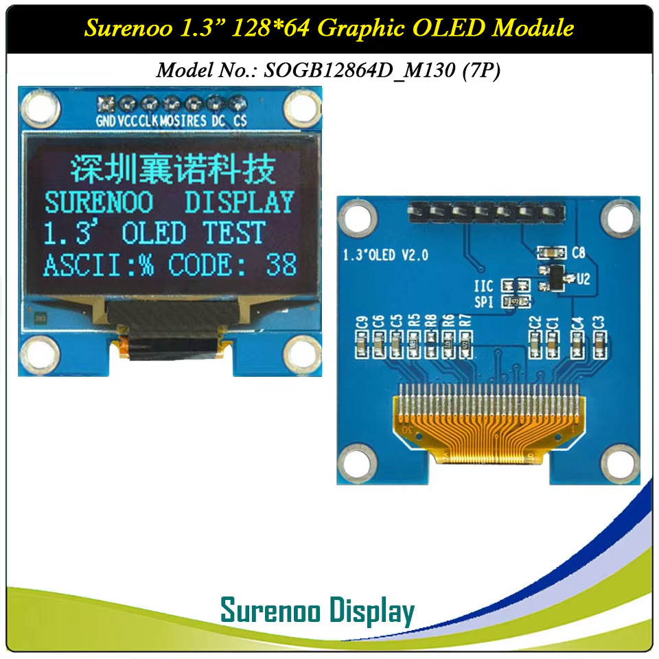 Surenoo Graphic OLED Module 1.3