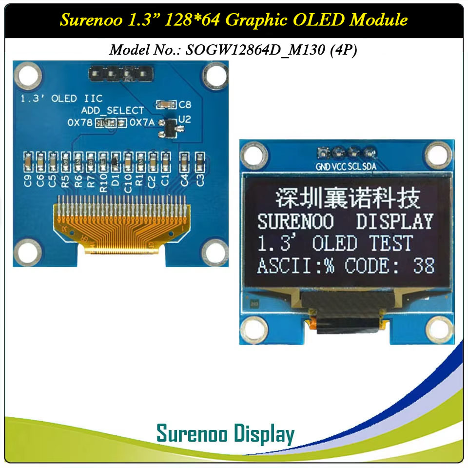 Surenoo Graphic OLED Module 1.3