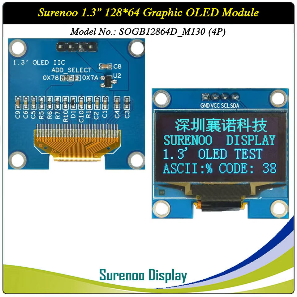 Surenoo Graphic OLED Module 1.3