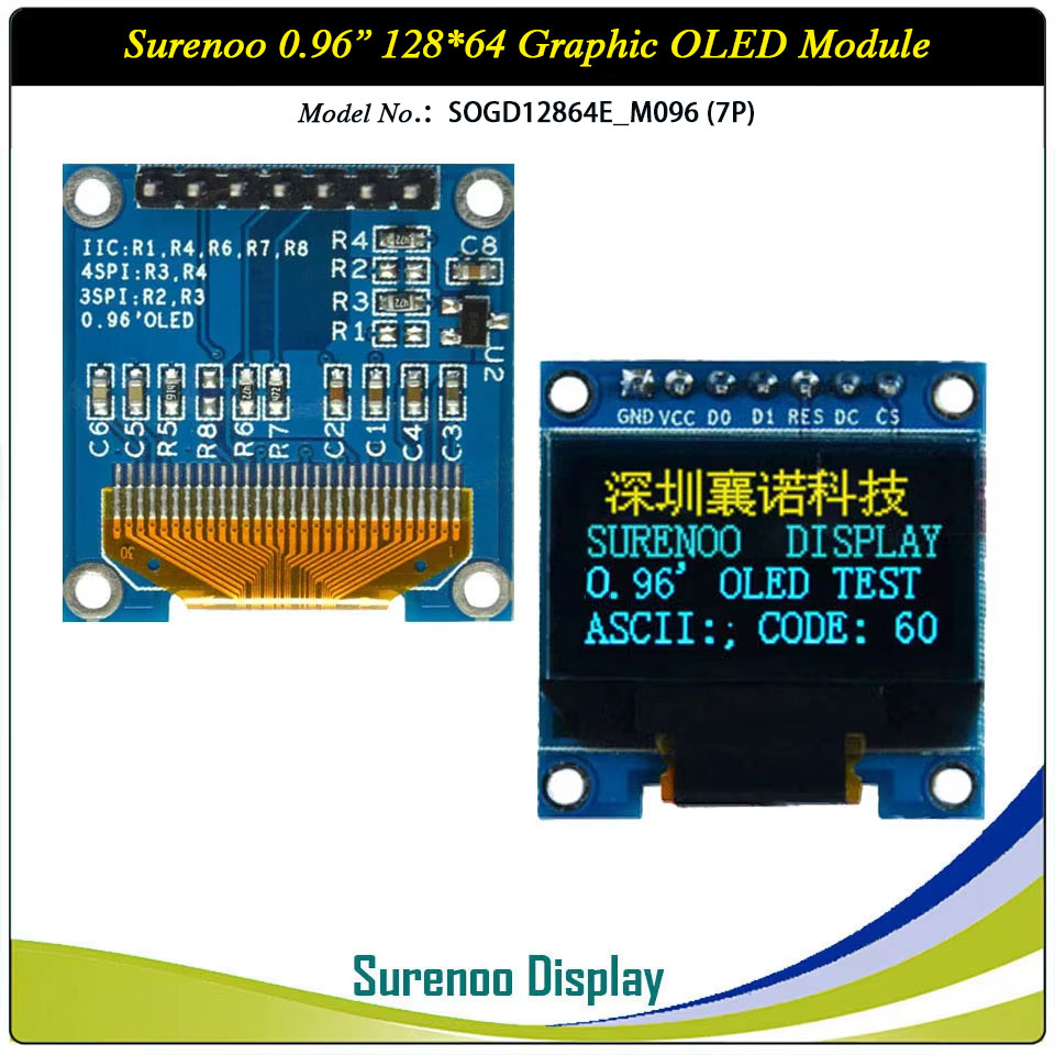 Surenoo Graphic OLED Module 0.96