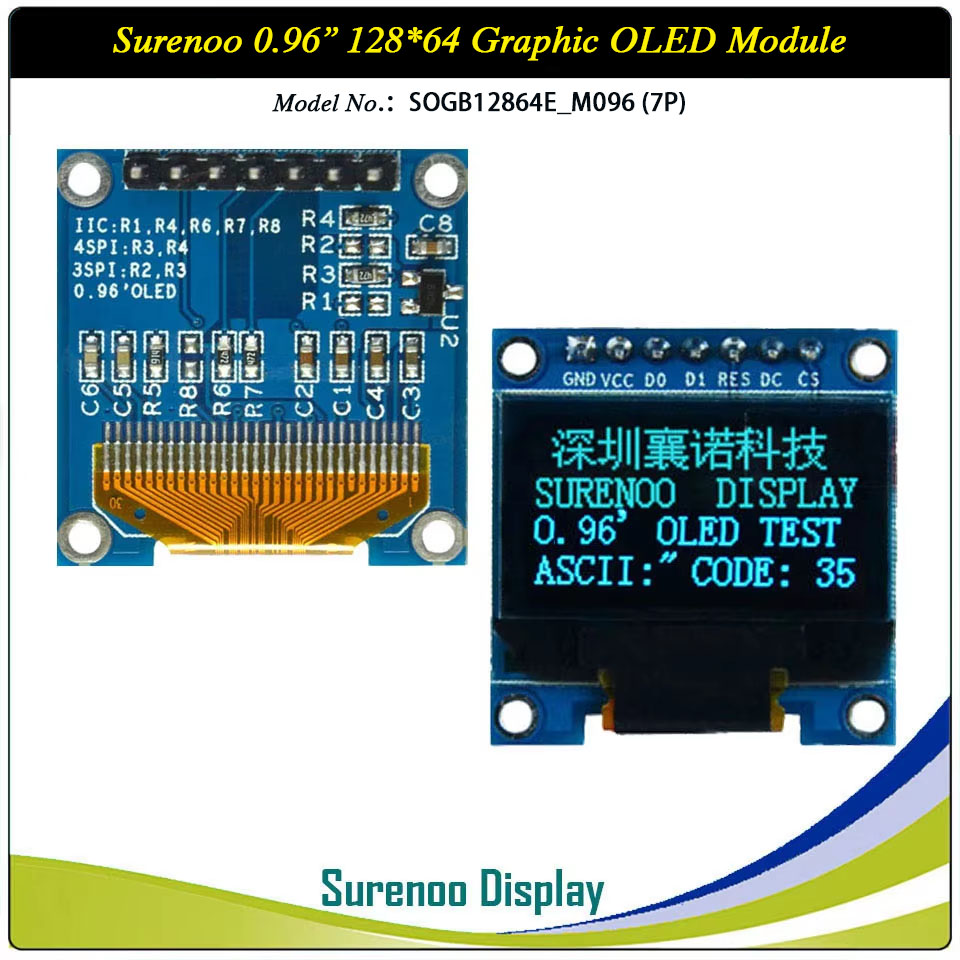 Surenoo Graphic OLED Module 0.96