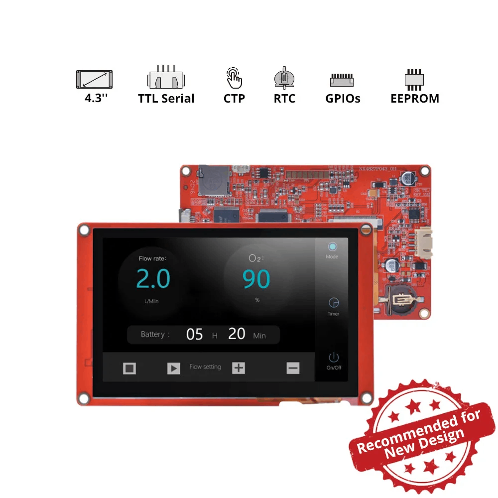 Nextion Intelligent Series HMI Touch Display: 4.3