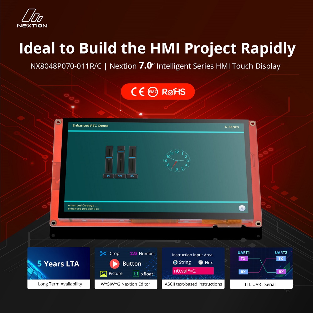 Nextion Intelligent Series HMI Touch Display: 7.0