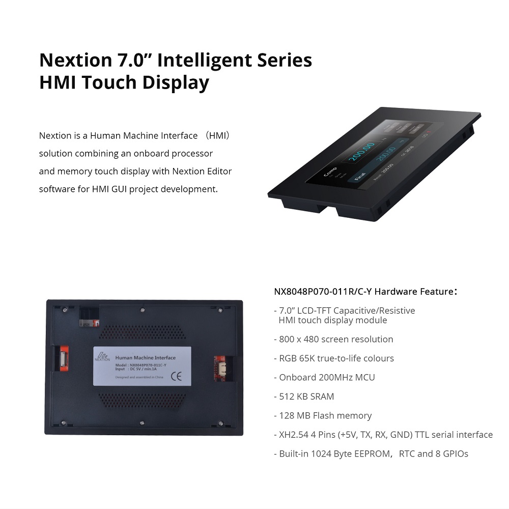 Nextion Intelligent Series HMI Touch Display: 7.0