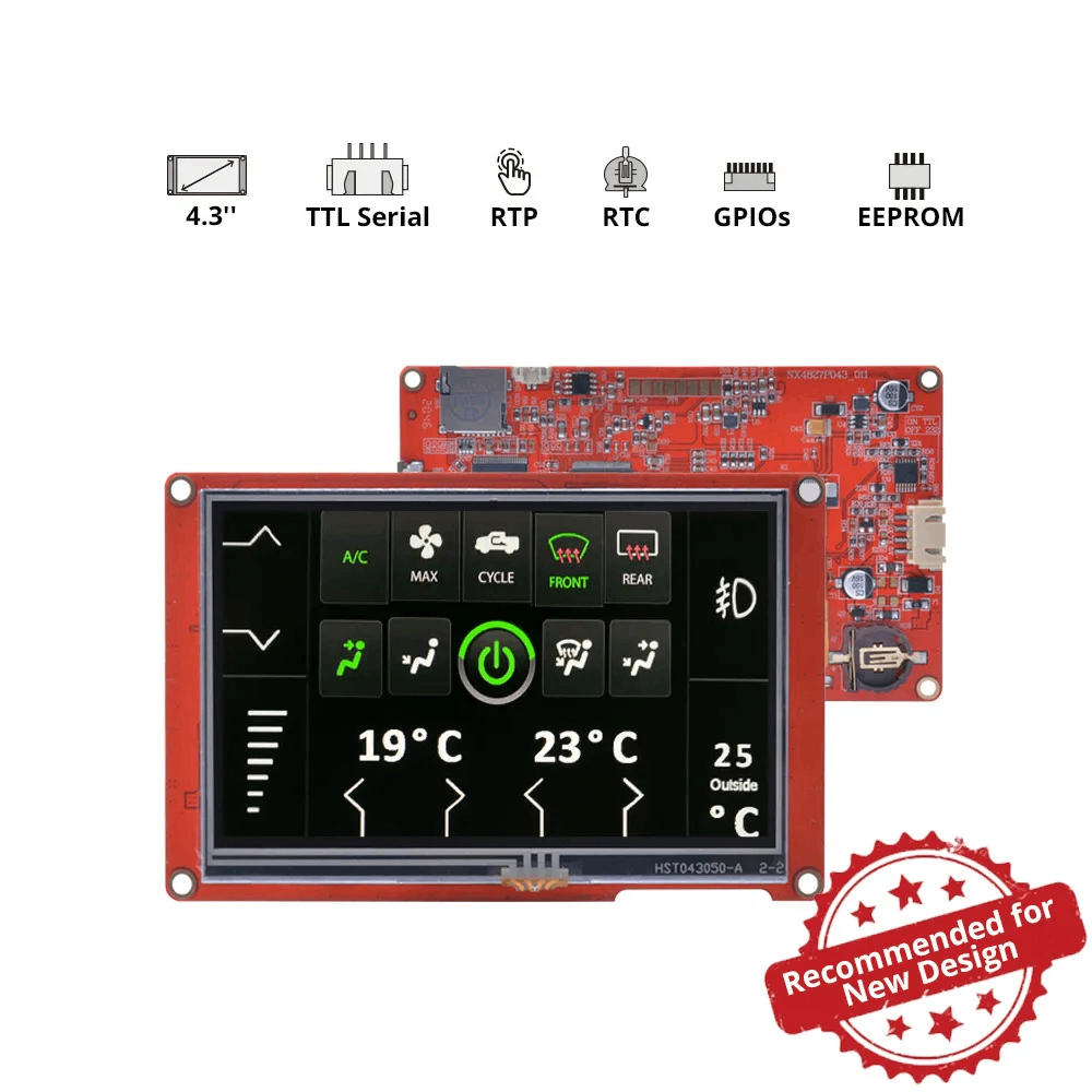 Nextion Intelligent Series HMI Touch Display: 4.3