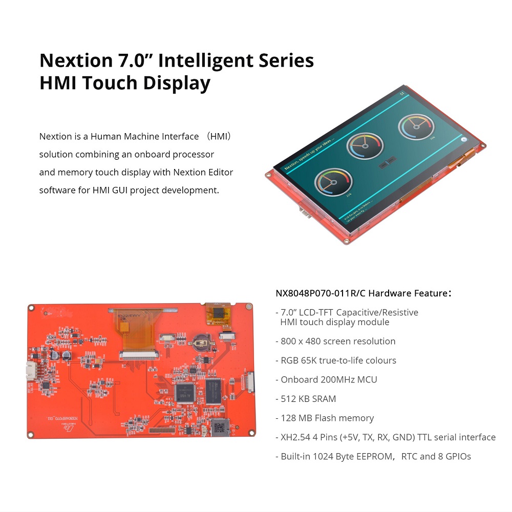 Nextion Intelligent Series HMI Touch Display: 7.0