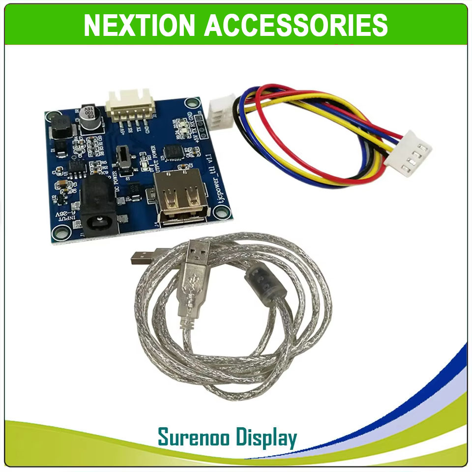 Nextion Foca Max 5V2A Output USB To TTL Serial Converter Board for Nextion Basic Discovery Enhanced Intelligent Series HMI Display