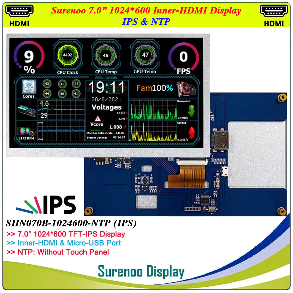 Surenoo Inner HDMI Display 7.0