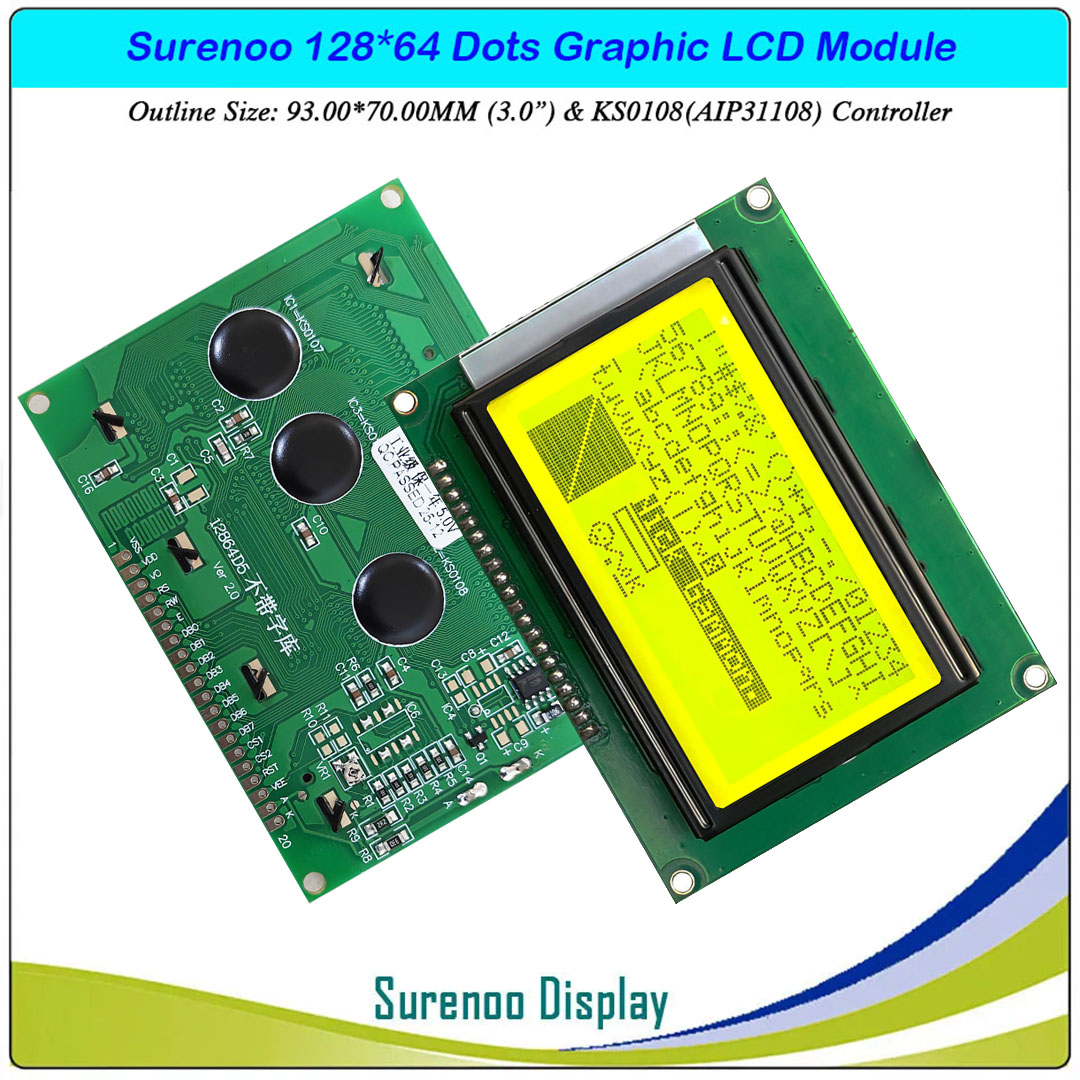 SLG12864A Outline=93.00X70.00MM 3.0