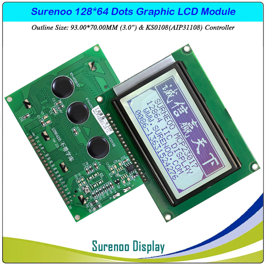 SLG12864A Outline=93.00X70.00MM 3.0