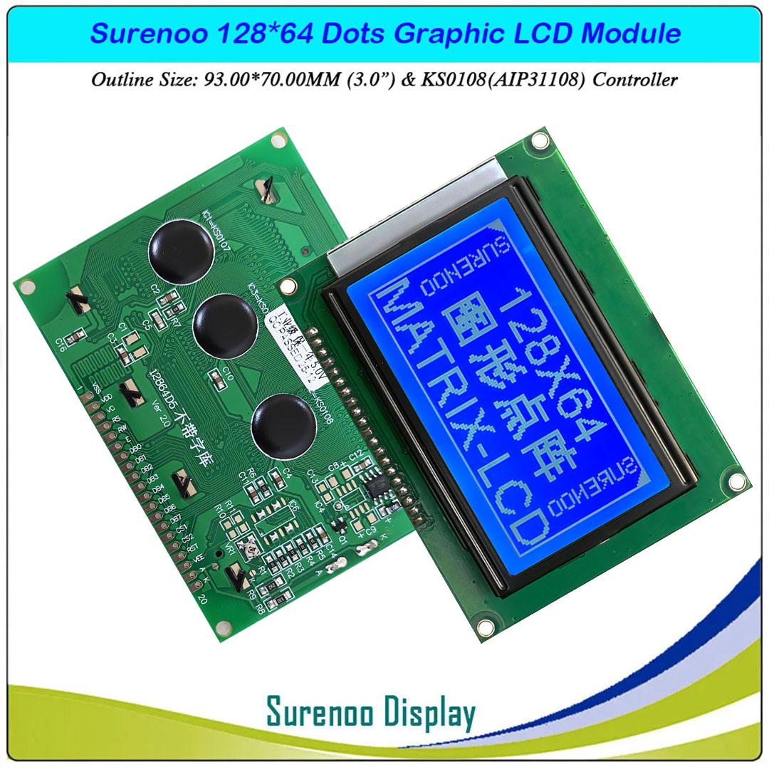 SLG12864A Outline=93.00X70.00MM 3.0