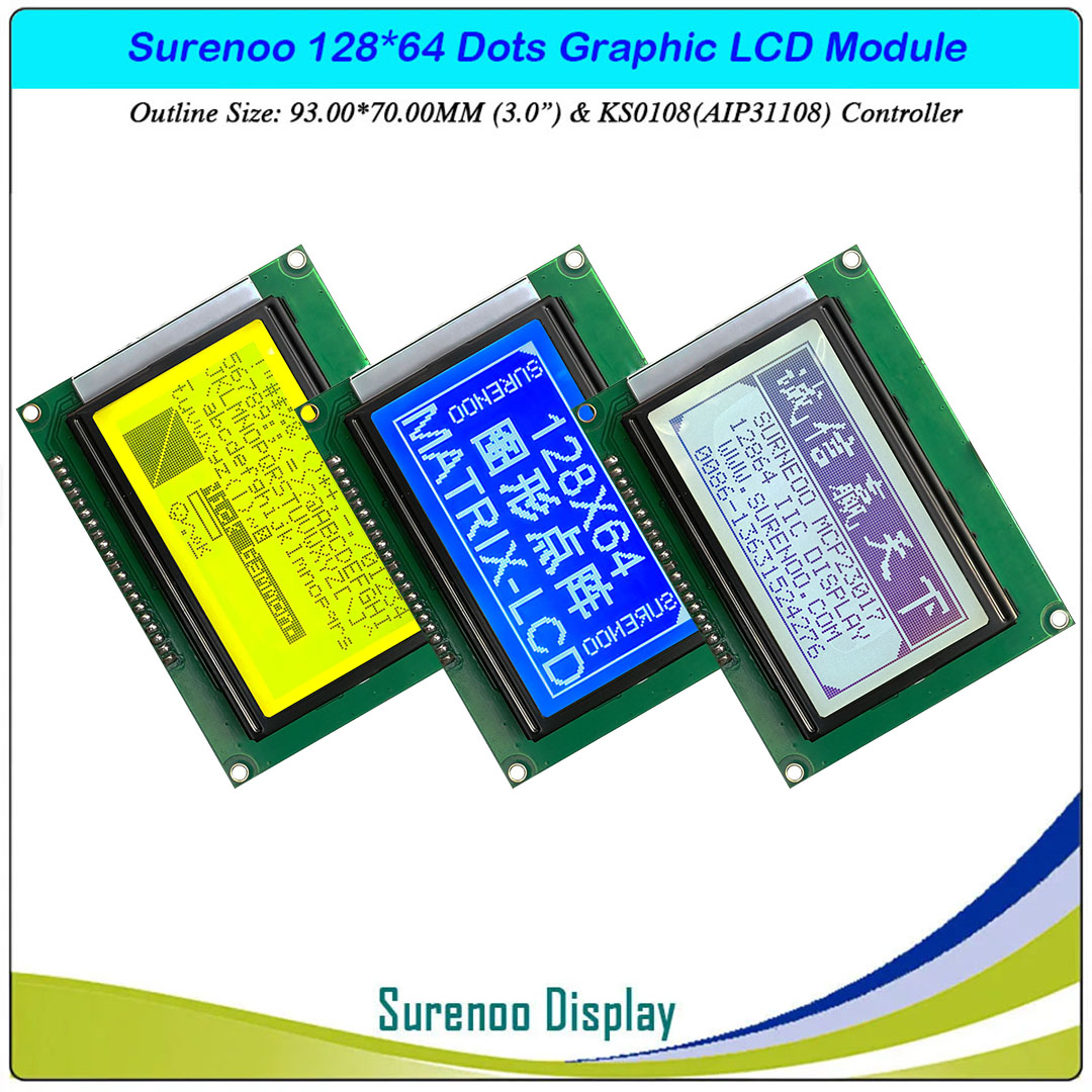 SLG12864A Outline=93.00X70.00MM 3.0