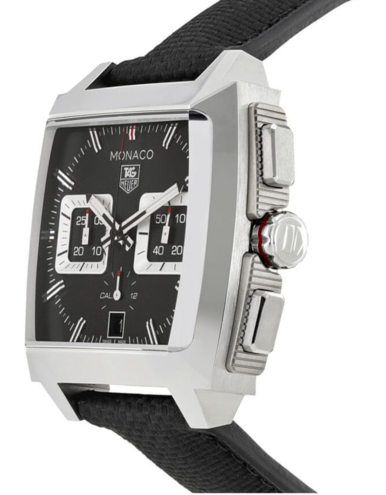 Tag Heuer Monaco Black Dial Stainless Steel Bezel Men's Watch CAL2113.FC6536 40.5MM Quartz