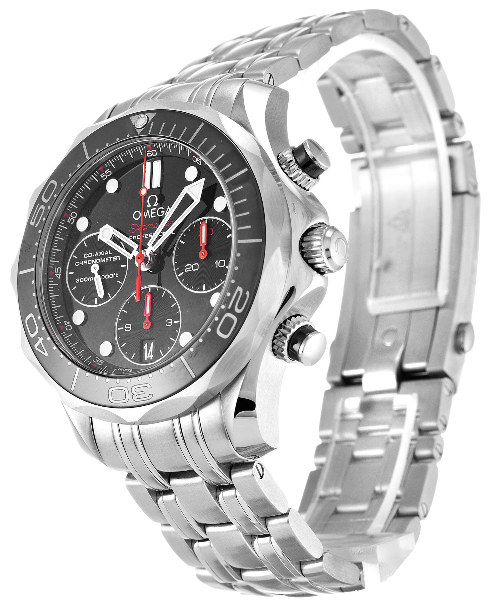 Omega Seamaster 300m Black Dial Stainless Steel Strap 212.30.42.50.01.001 41MM