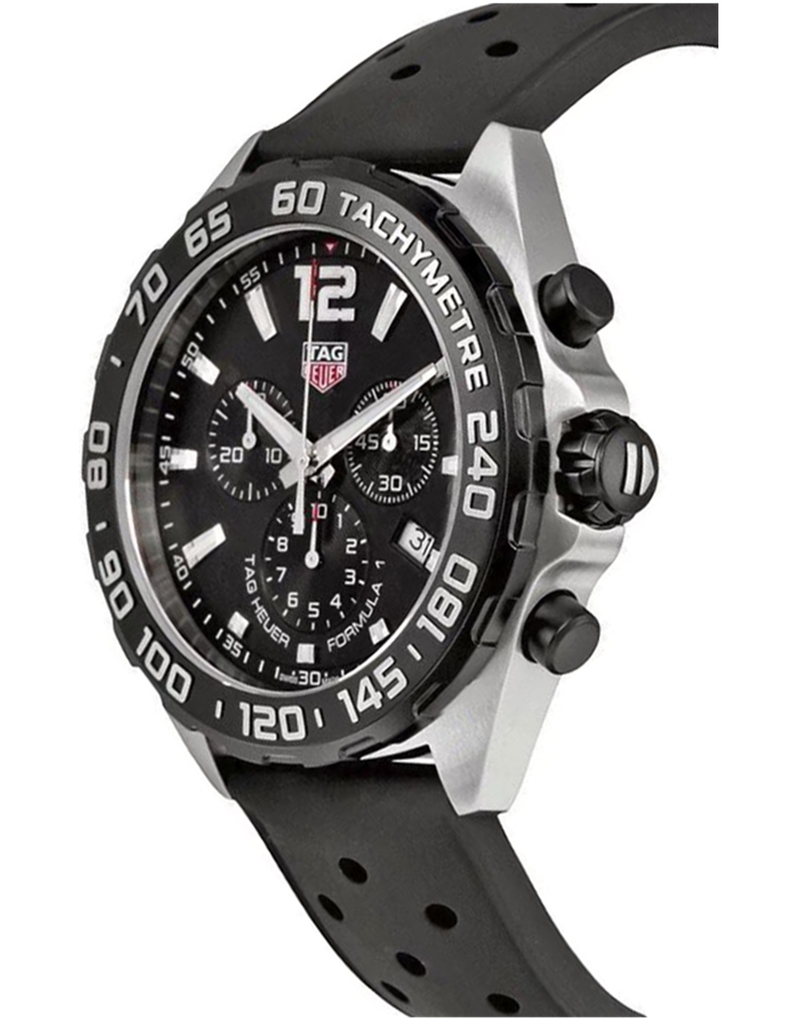 Tag Heuer Formula 1 Black Dial Men's Chronograph Watch CAZ1010.FT8024 43MM