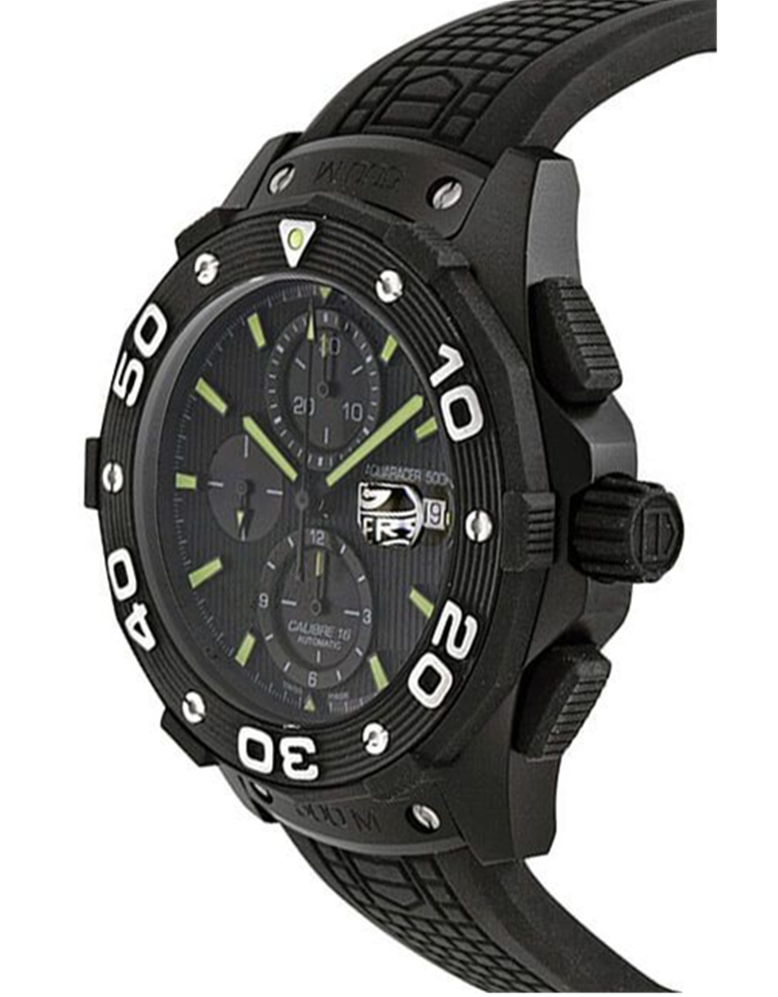 Tag Heuer Aquaracer Black Dial Titanium Bezel Men's Watch CAJ2180.FT6023 44MM