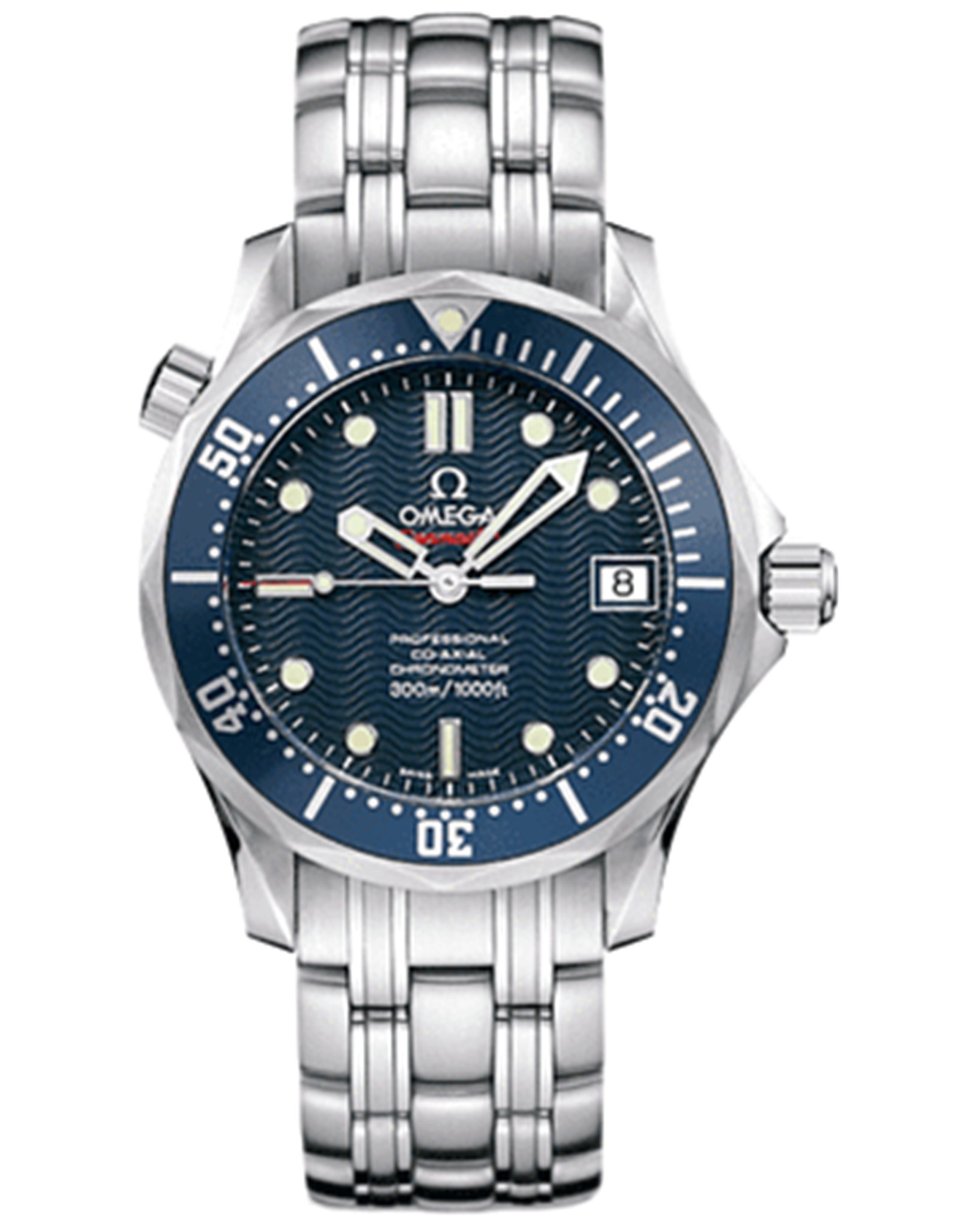 Omega Seamaster Blue Dial Women's Diver Watch 2222.80.00 36.25MM