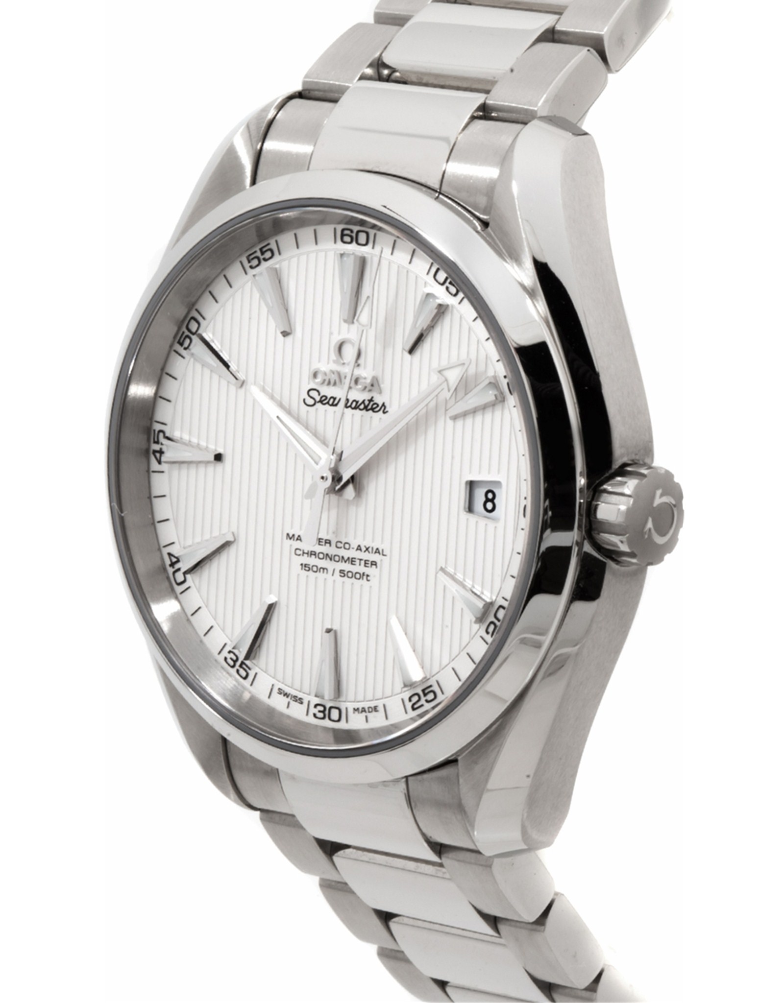 Omega Seamaster Silver Teak Pattern Dial Men's Watch 231.10.42.21.02.003 41.5MM
