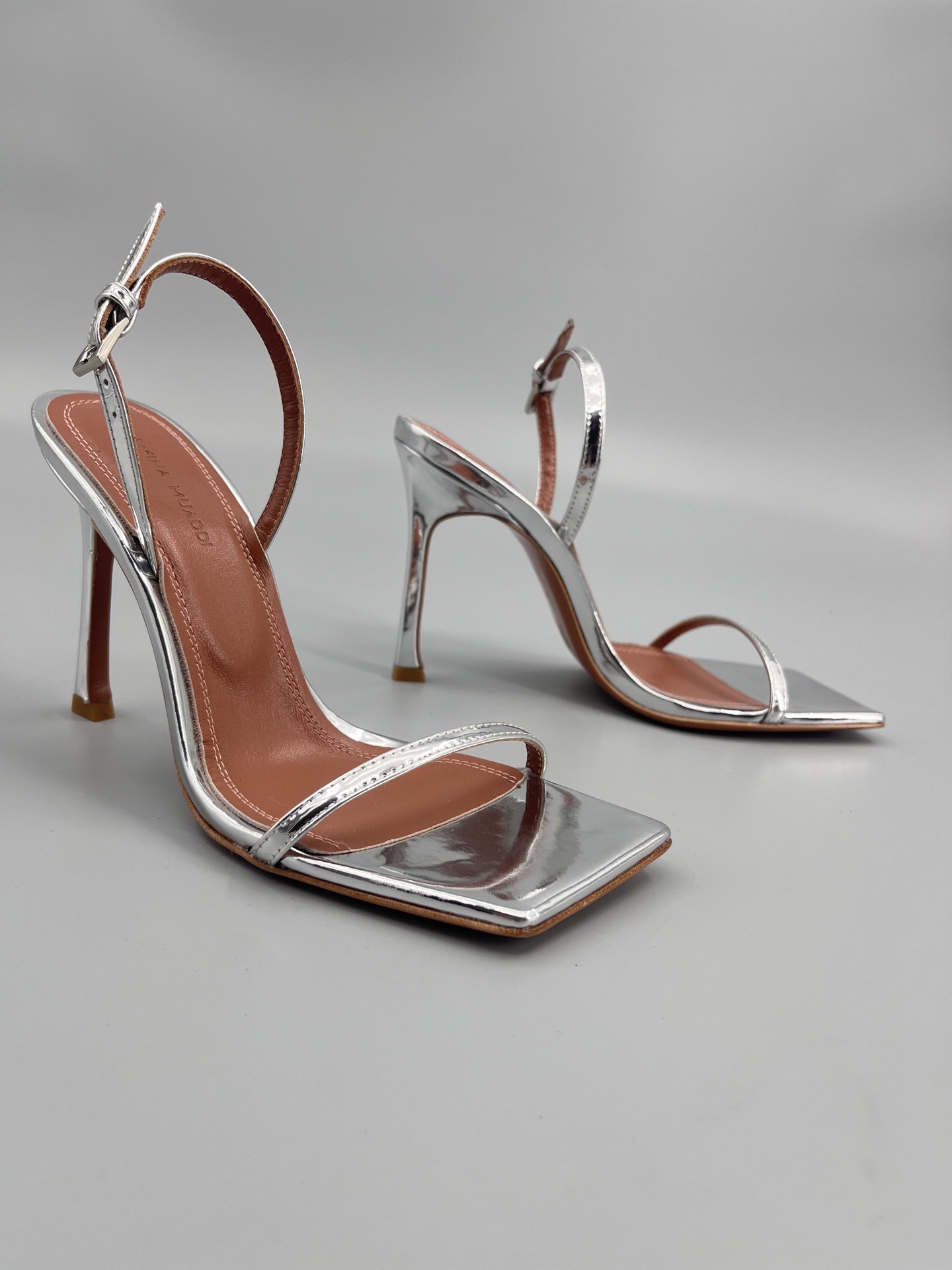 Amina Muaddi Fashion One Strap High Heels Sandals Slipper Shoes