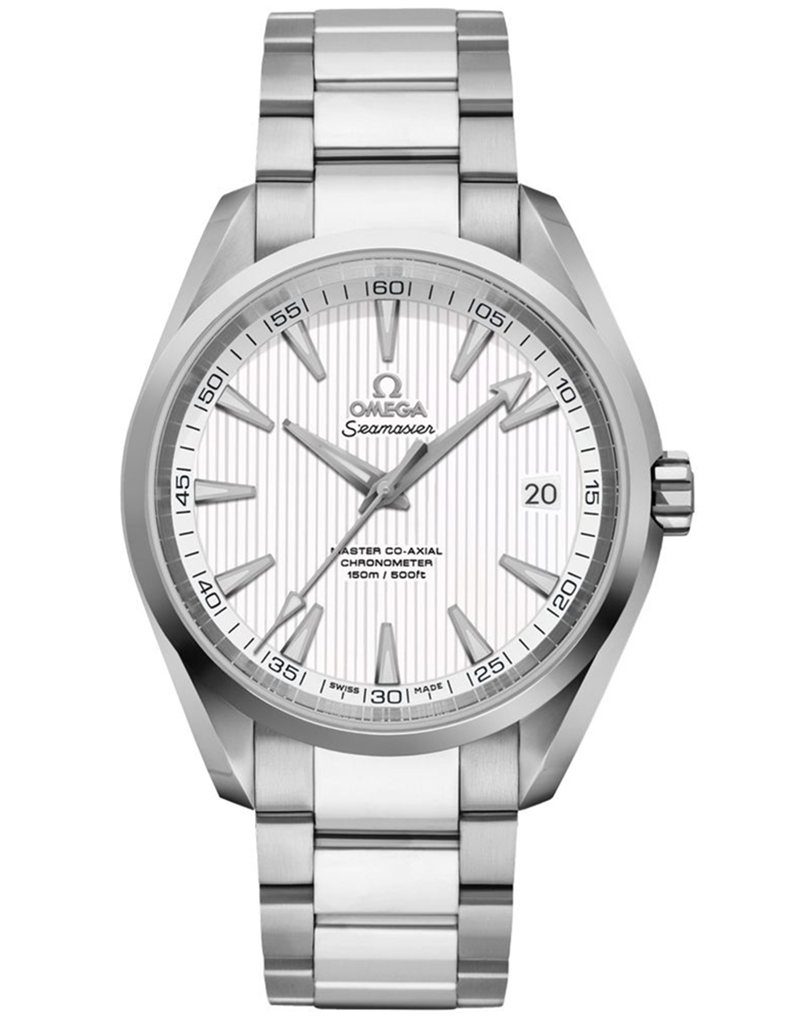 Omega Seamaster Silver Teak Pattern Dial Men's Watch 231.10.42.21.02.003 41.5MM