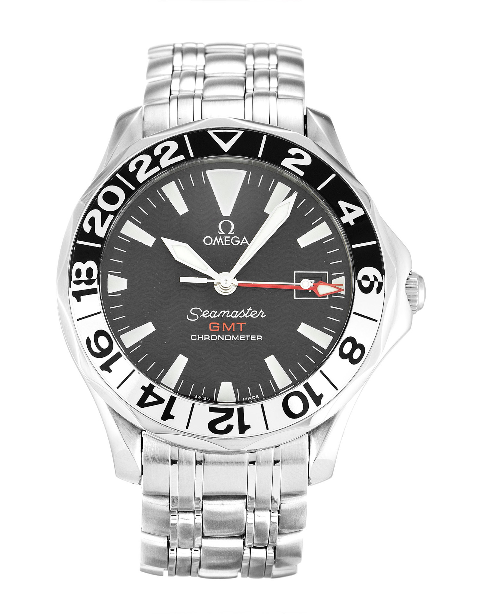 Omega Seamaster GMT Black Dial Number Markers 2534.50.00 41MM