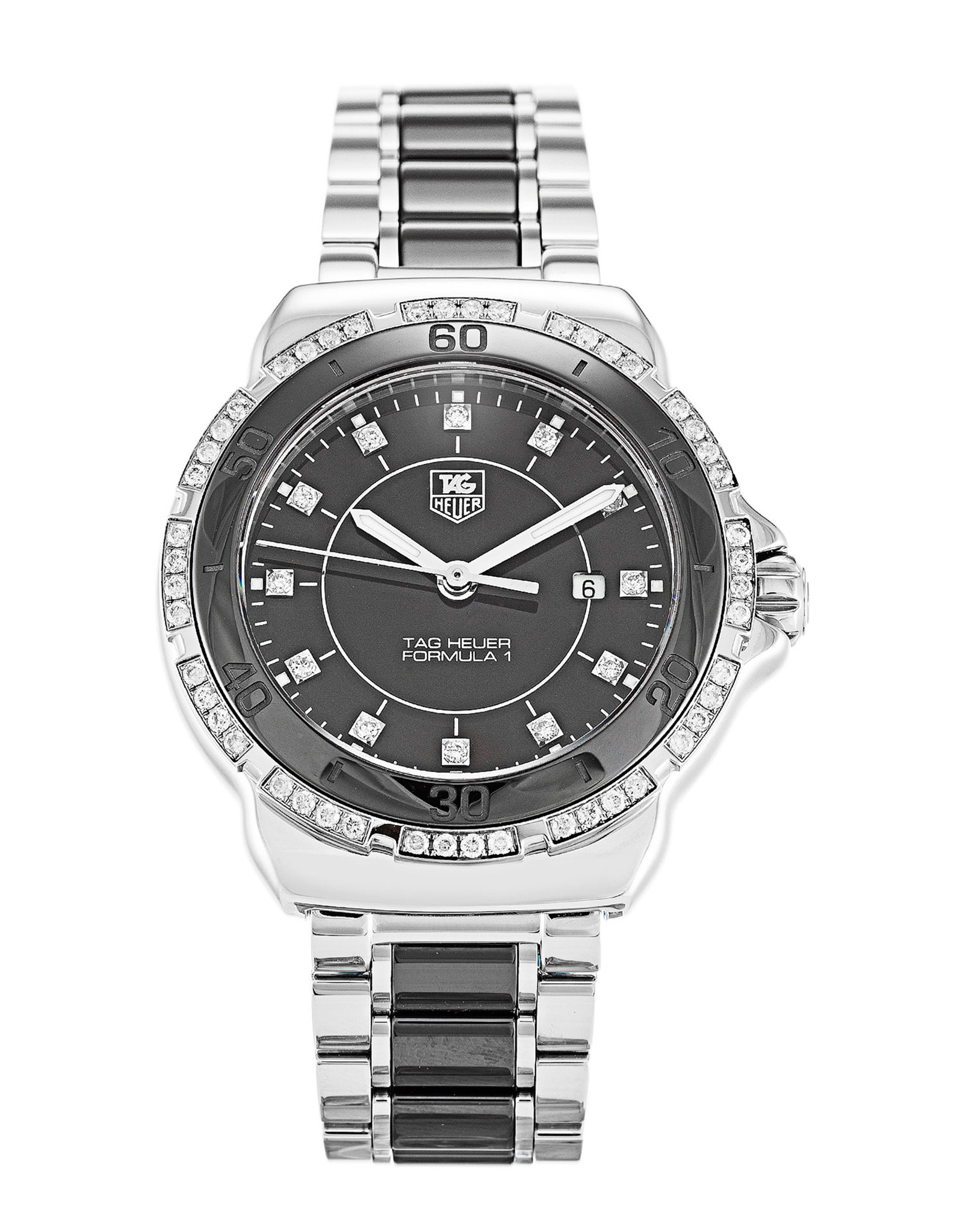 Tag Heuer Formula 1 Sparkling WAH1312.BA0867 Black Dial Stick Markers 32MM