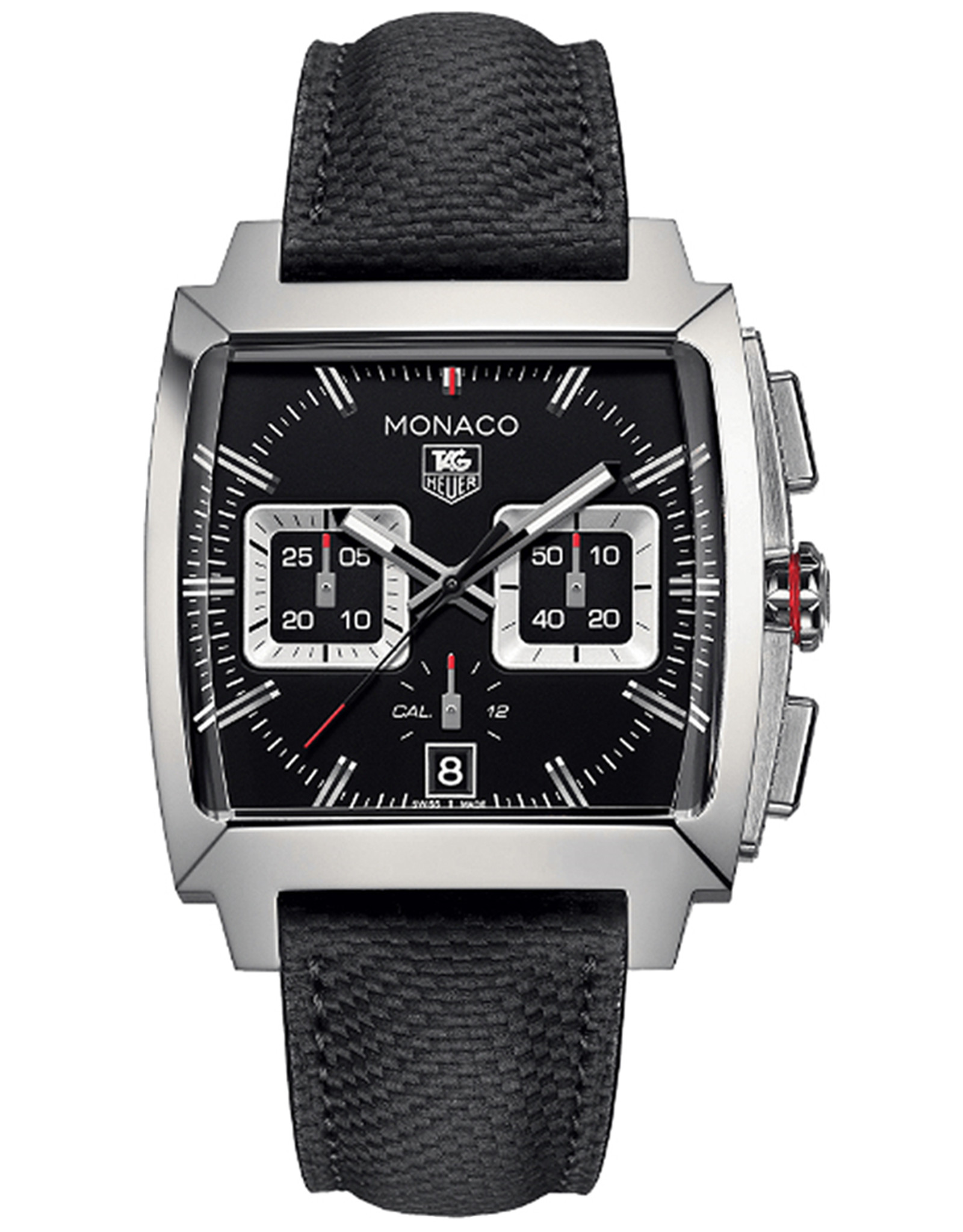 Tag Heuer Monaco Black Dial Stainless Steel Bezel Men's Watch CAL2113.FC6536 40.5MM Quartz